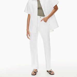 Aritzia Denim Forum White Joni High Rise Loose 29L Straight Leg Jeans - Sz 26